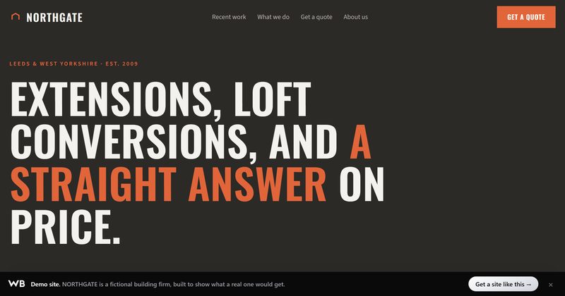 NORTHGATE demo: Građevina · Web stranica